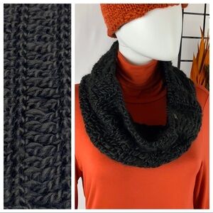 PISTIL Black Knit Cowl Neck Gator